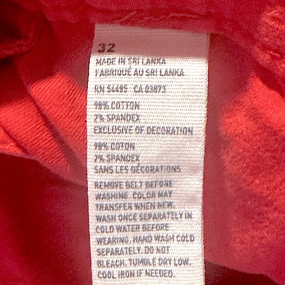 American Eagle Outfitters prep shorts size 32 color is Red - Picture 5 of 5